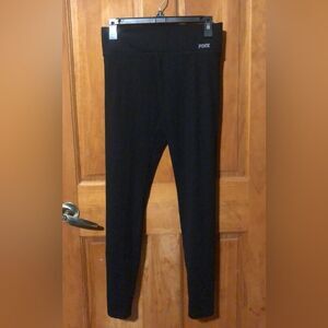 182. Victoria secret PINK cotton Black Leggings